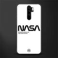 nasa white glass case for redmi note 8 pro image