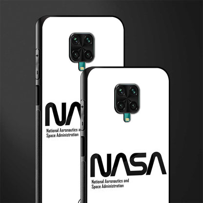 nasa white glass case for poco m2 pro image-2