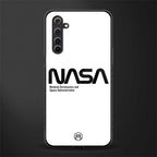 nasa white glass case for realme 6 image