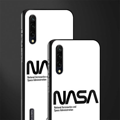 nasa white glass case for mi a3 redmi a3 image-2