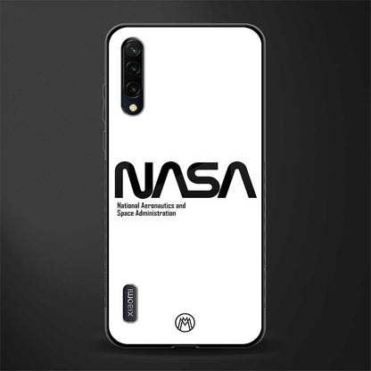 nasa white glass case for mi a3 redmi a3 image