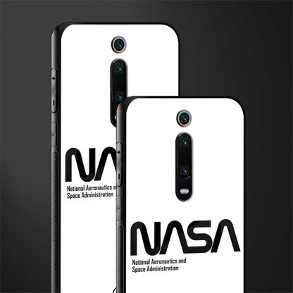 nasa white glass case for redmi k20 image-2