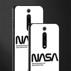 nasa white glass case for redmi k20 pro image-2