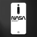 nasa white glass case for redmi k20 pro image