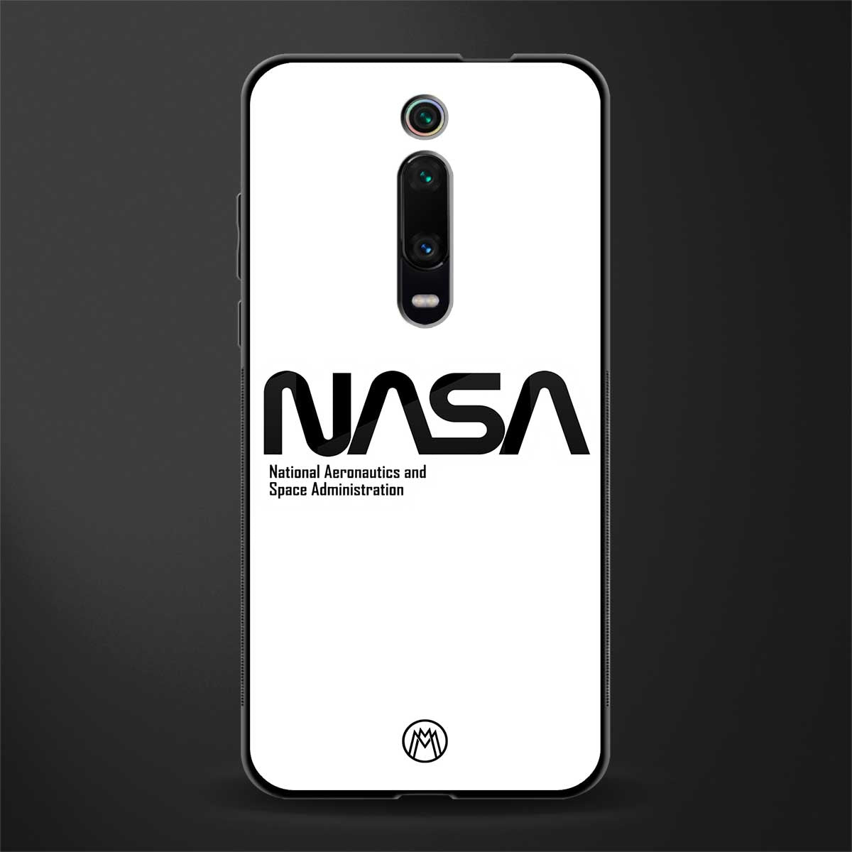 nasa white glass case for redmi k20 pro image