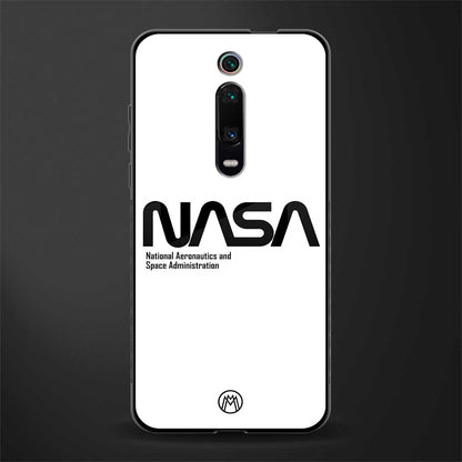 nasa white glass case for redmi k20 pro image