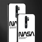 nasa white glass case for oppo a9 2020 image-2