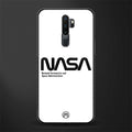 nasa white glass case for oppo a9 2020 image