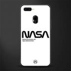 nasa white glass case for oppo a7 image