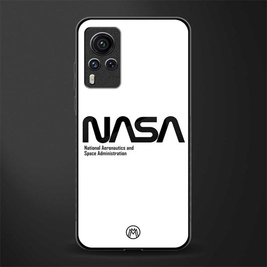 nasa white glass case for vivo x60 pro image