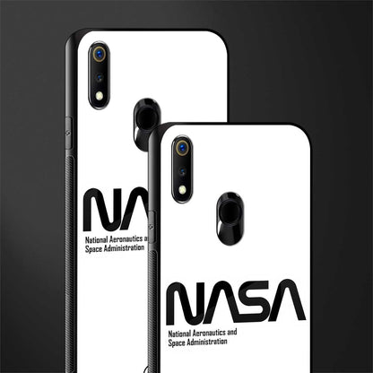 nasa white glass case for realme 3 pro image-2