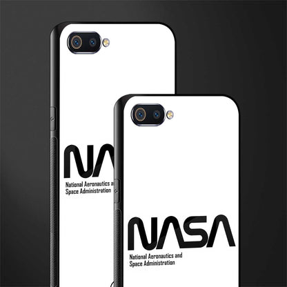 nasa white glass case for oppo a1k image-2