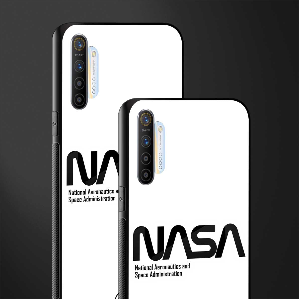 nasa white glass case for realme x2 image-2