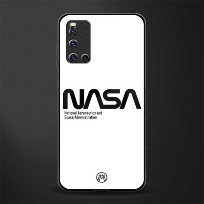 nasa white glass case for vivo v19 image