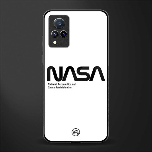 nasa white glass case for vivo v21 5g image