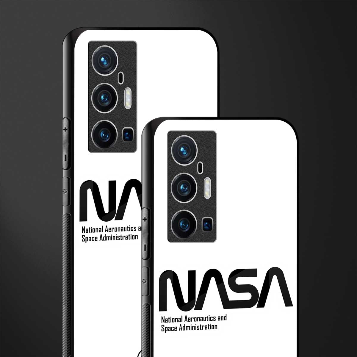 nasa white glass case for vivo x70 pro plus image-2