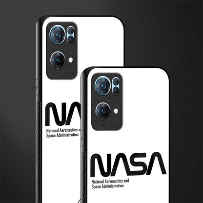 nasa white glass case for oppo reno7 pro 5g image-2