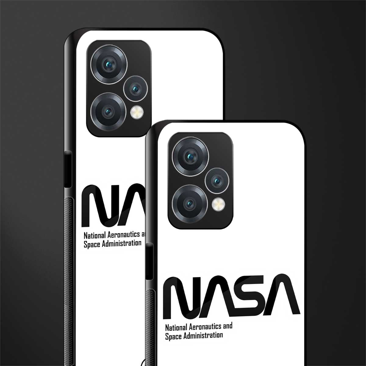 nasa white back phone cover | glass case for realme 9 pro 5g