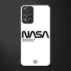 nasa white glass case for xiaomi 11i 5g image