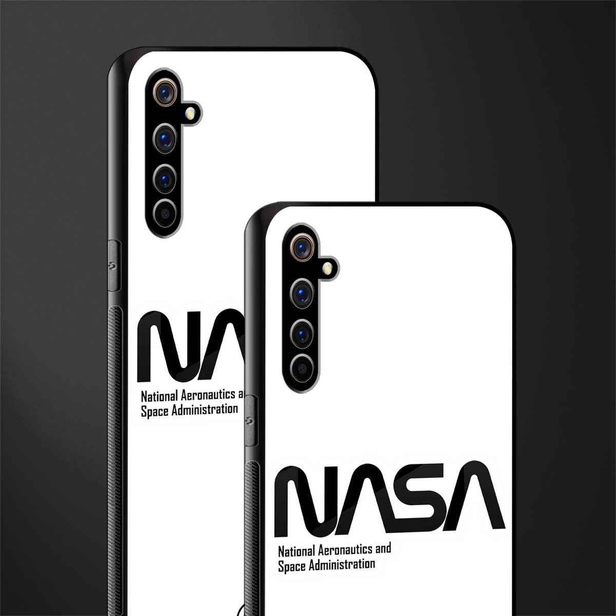 nasa white glass case for realme x50 pro image-2