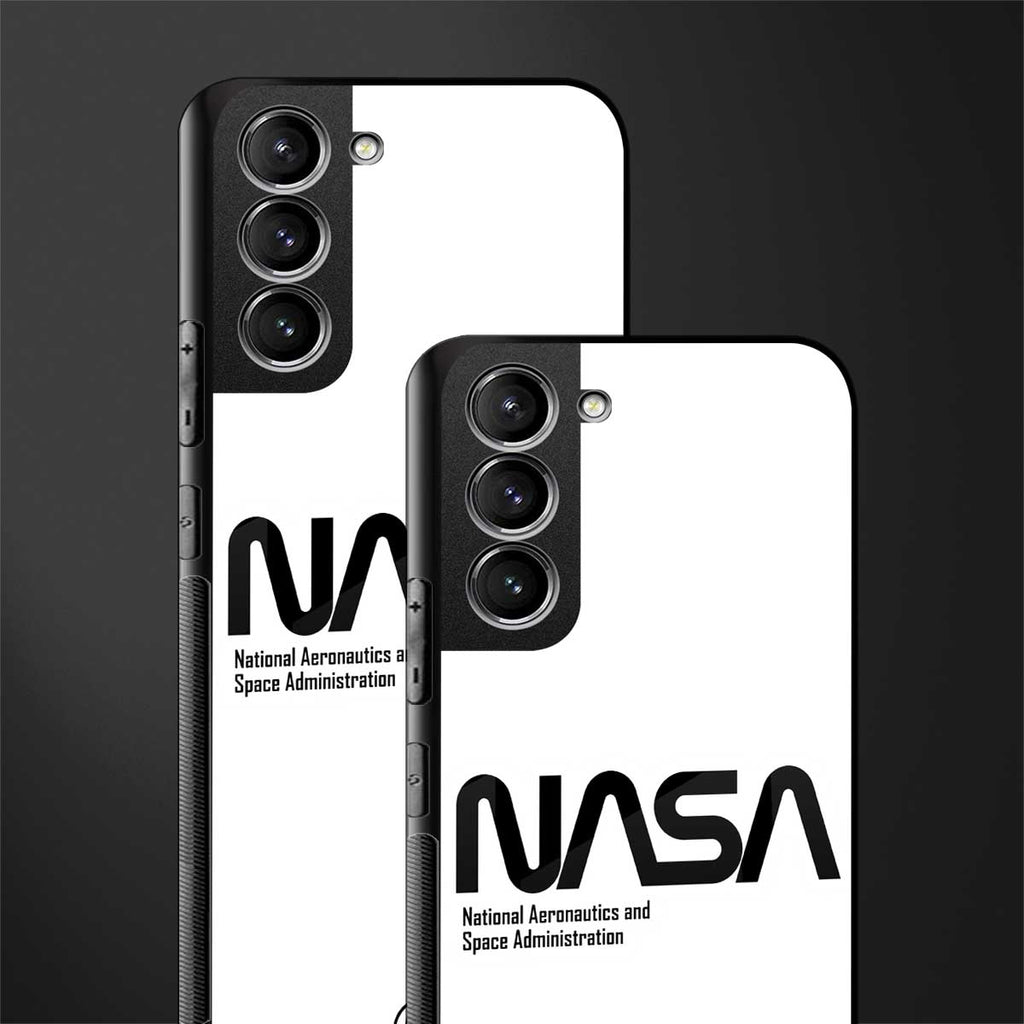 nasa white glass case for samsung galaxy s21 image-2