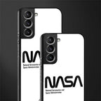 nasa white glass case for samsung galaxy s21 fe 5g image-2