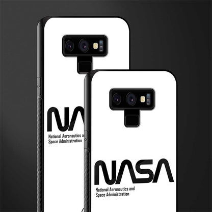 nasa white glass case for samsung galaxy note 9 image-2