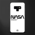 nasa white glass case for samsung galaxy note 9 image