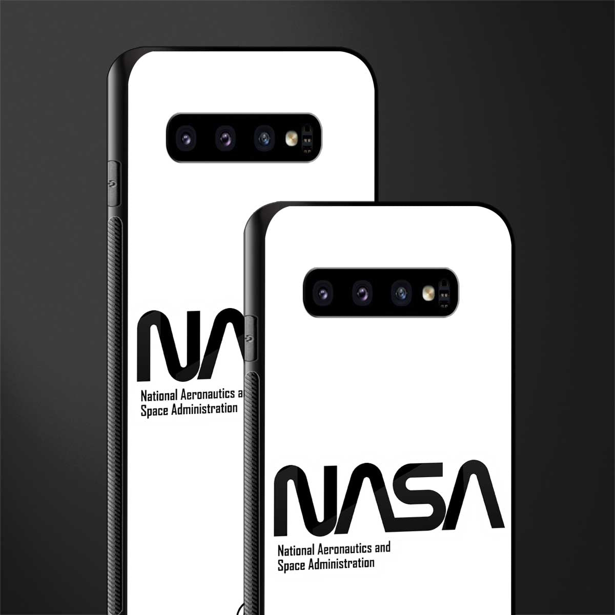 nasa white glass case for samsung galaxy s10 plus image-2