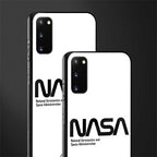 nasa white glass case for samsung galaxy s20 image-2