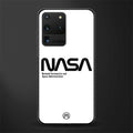 nasa white glass case for samsung galaxy s20 ultra image
