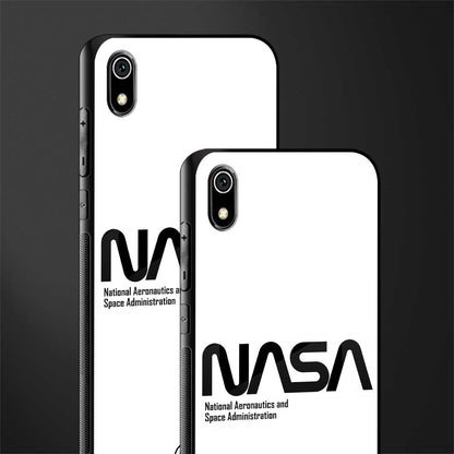 nasa white glass case for redmi 7a image-2