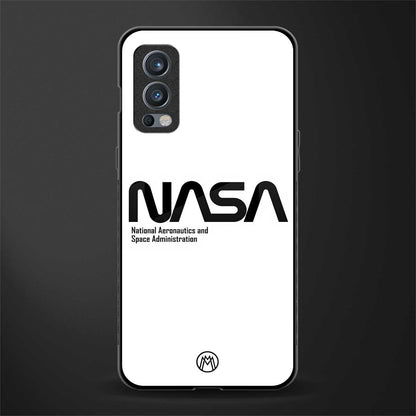 nasa white glass case for oneplus nord 2 5g image