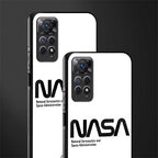 nasa white glass case for redmi note 11 pro image-2
