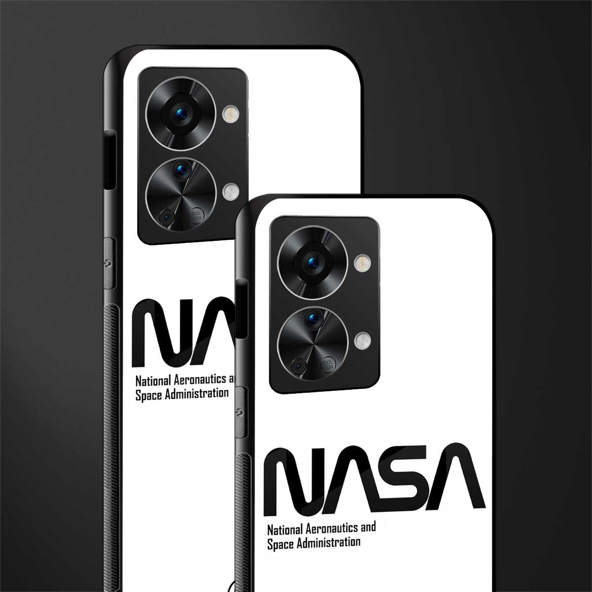 nasa white glass case for phone case | glass case for oneplus nord 2t 5g