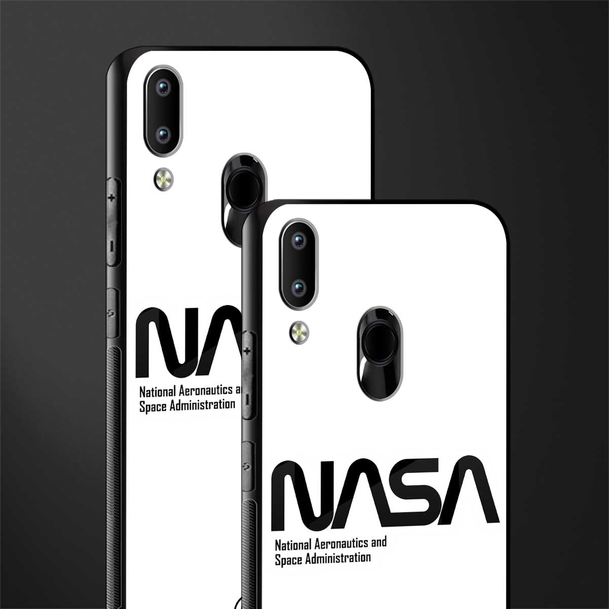 nasa white glass case for vivo y91 image-2