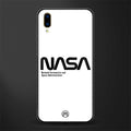 nasa white glass case for vivo v11 pro image