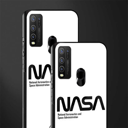nasa white glass case for vivo y50 image-2
