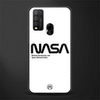 nasa white glass case for vivo y30 image