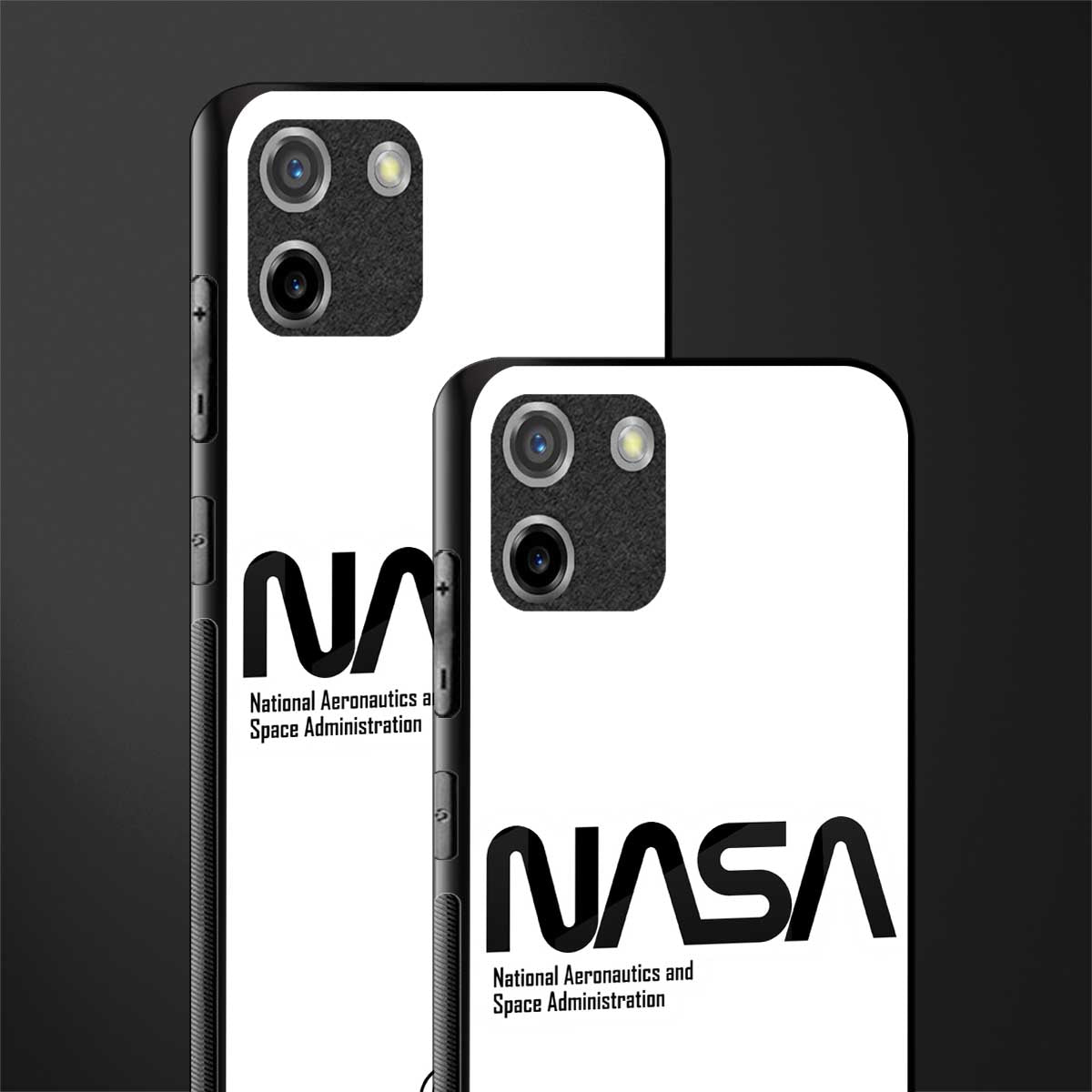 nasa white glass case for realme c11 image-2