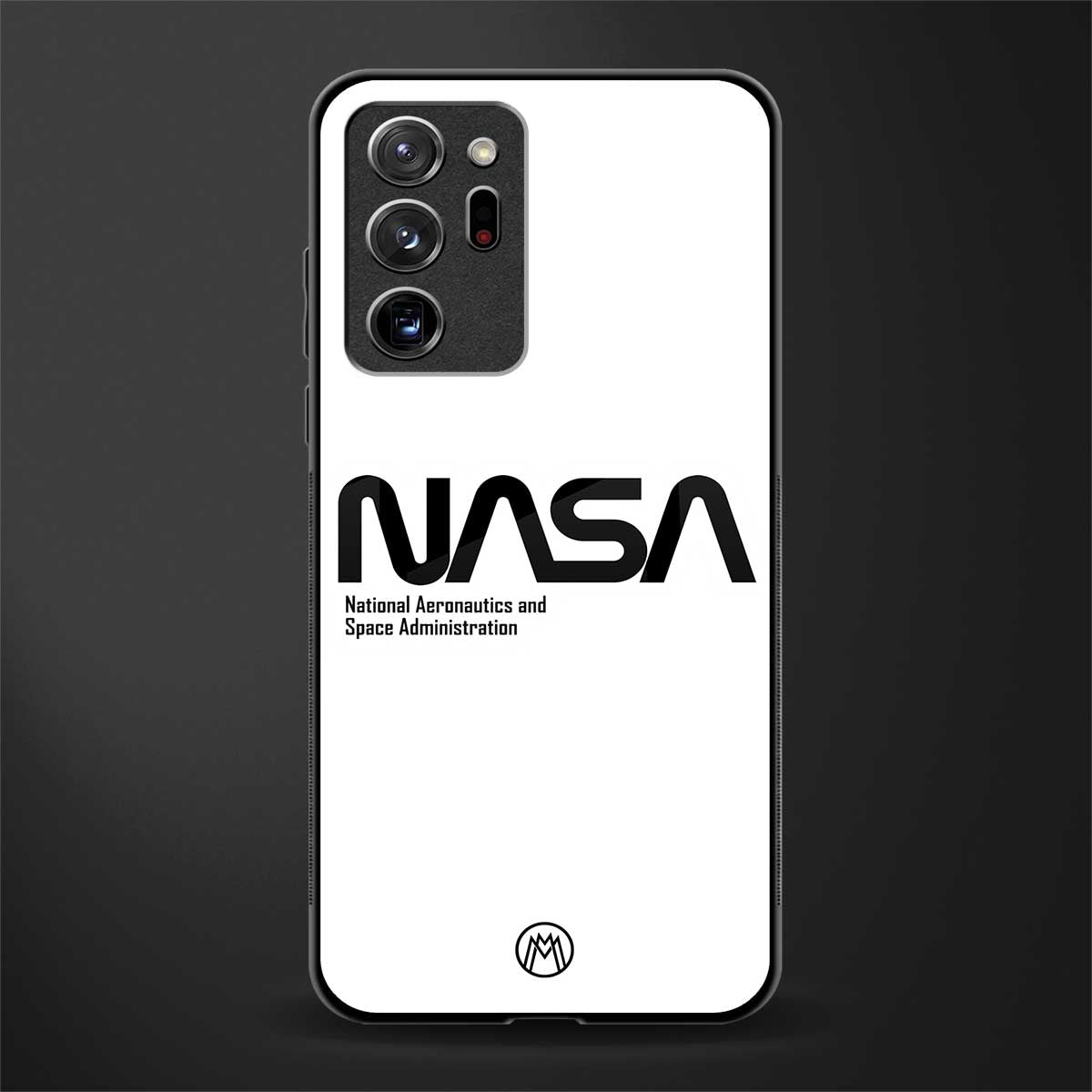 nasa white glass case for samsung galaxy note 20 ultra 5g image