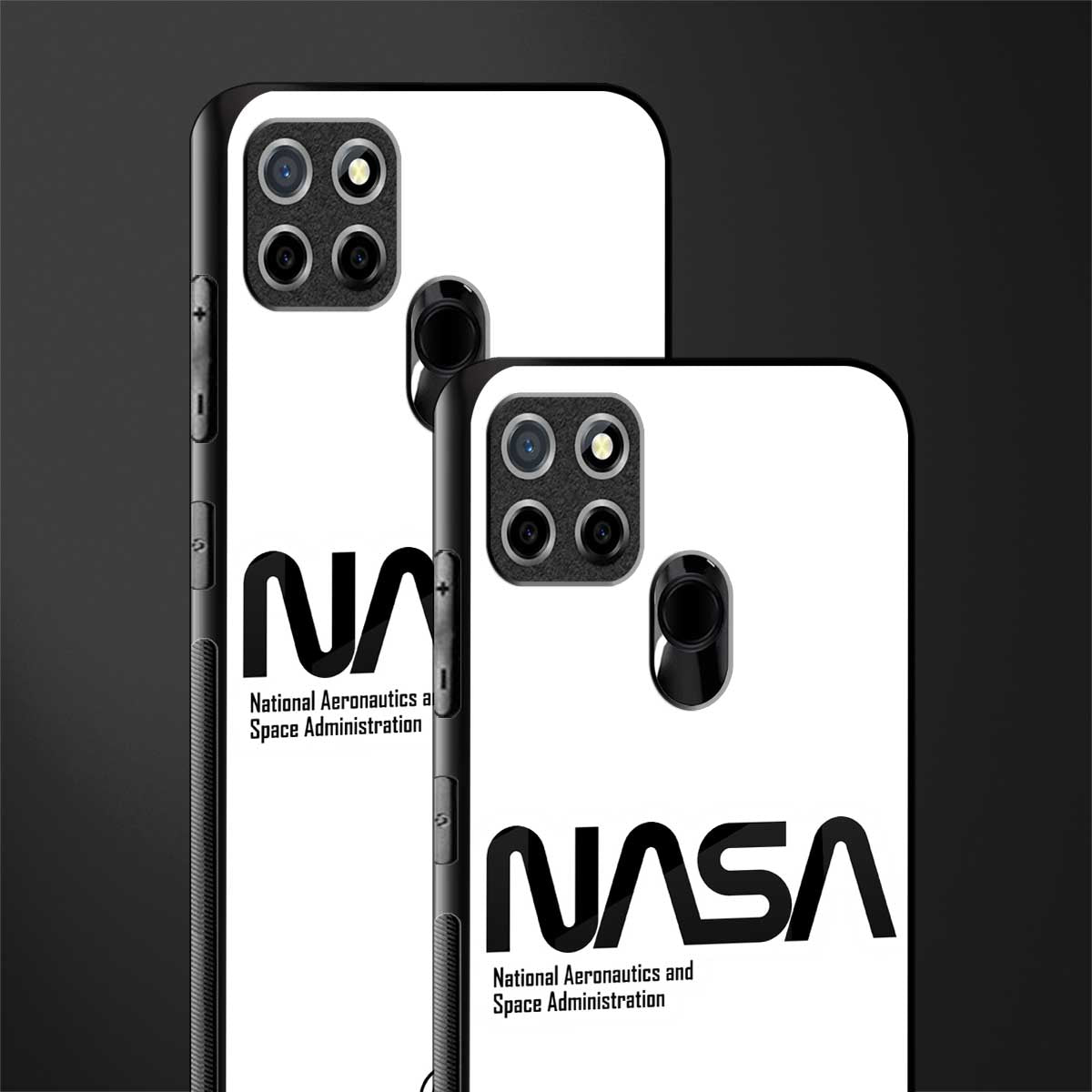 nasa white glass case for realme narzo 20 image-2