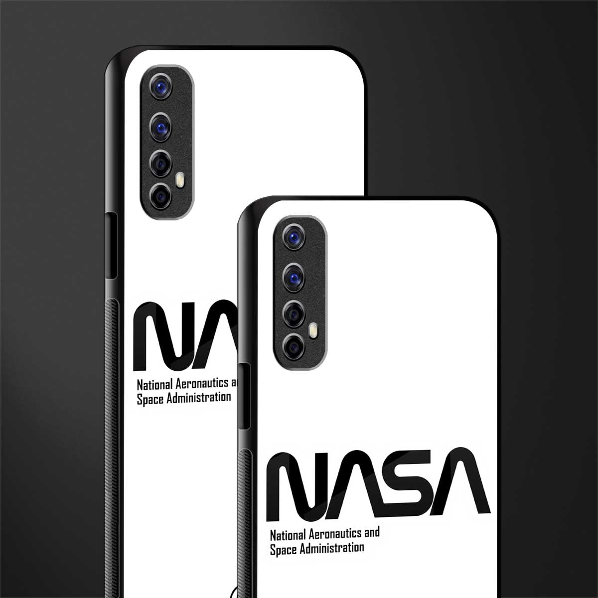 nasa white glass case for realme 7 image-2