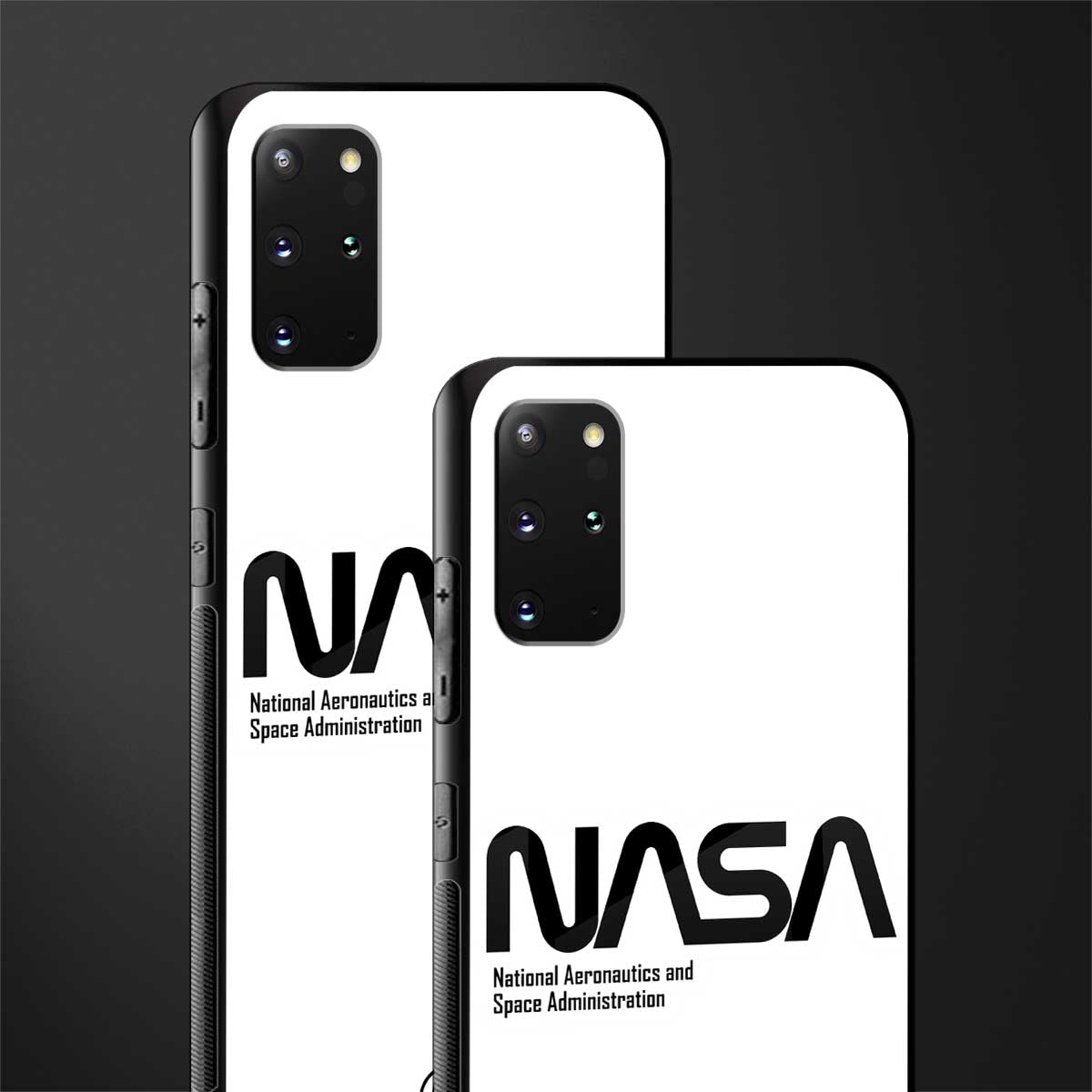 nasa white glass case for samsung galaxy s20 plus image-2