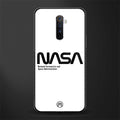 nasa white glass case for realme x2 pro image