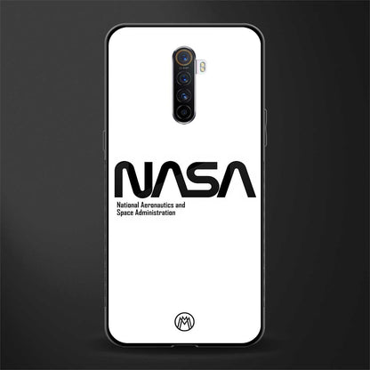 nasa white glass case for realme x2 pro image