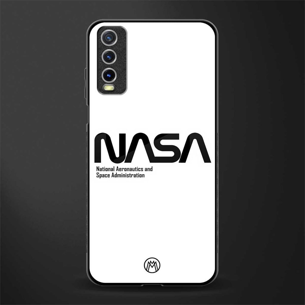 nasa white glass case for vivo y20i vivo y20t image