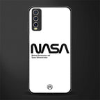 nasa white glass case for vivo y20i vivo y20t image