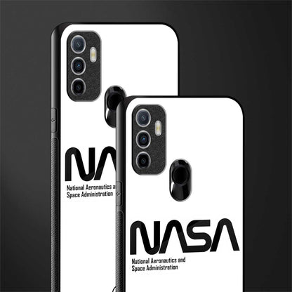 nasa white glass case for oppo a53 image-2