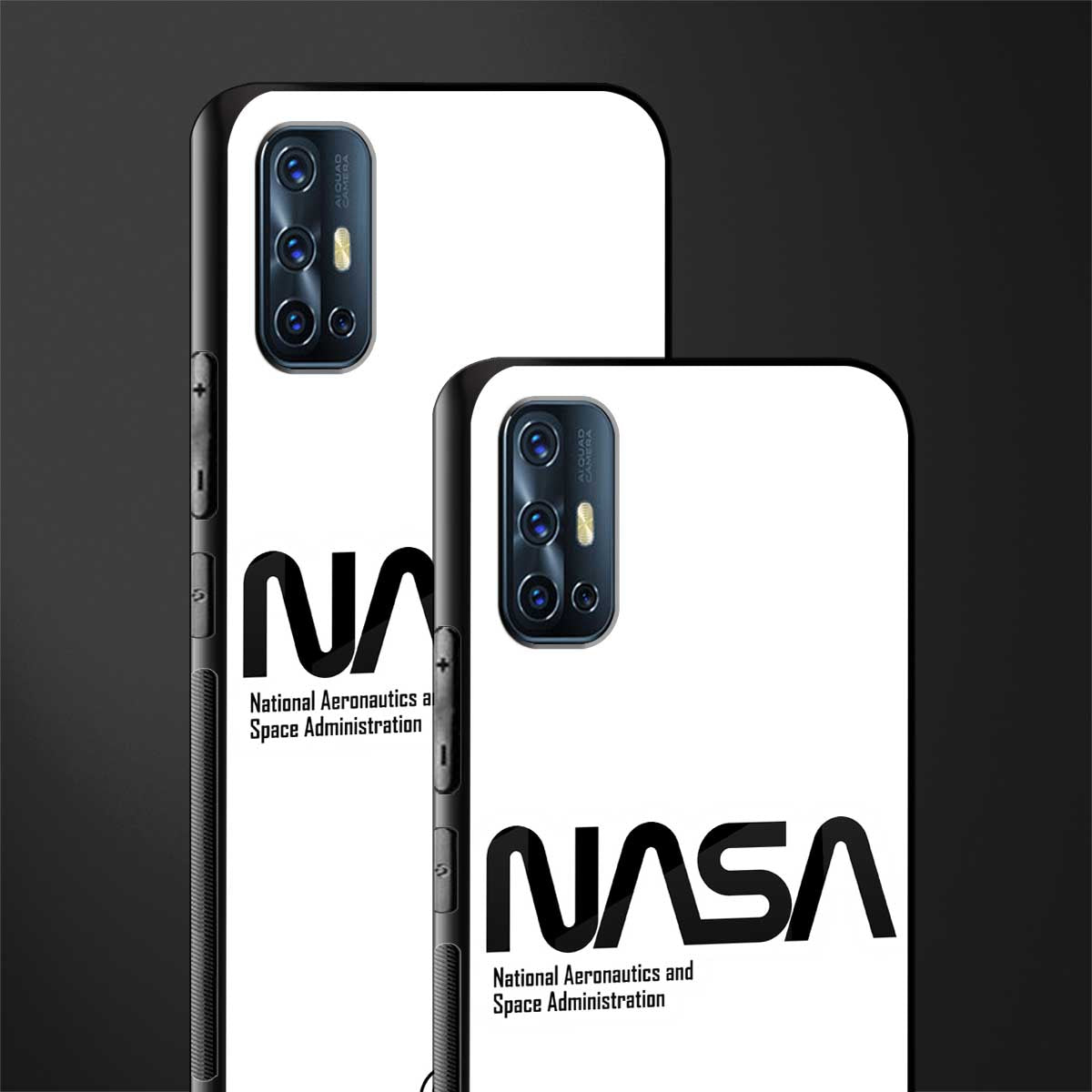 nasa white glass case for vivo v17 image-2